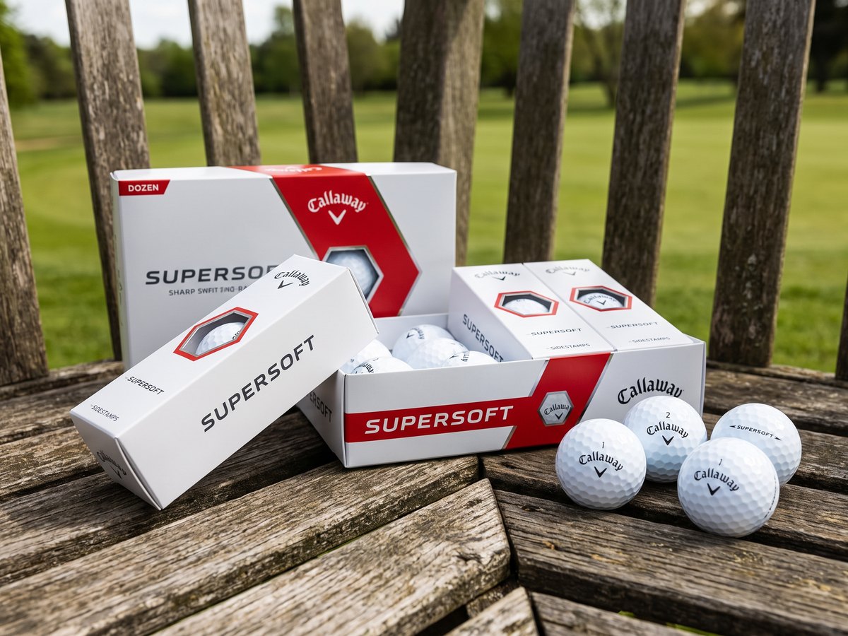 Golf balls on a workbench